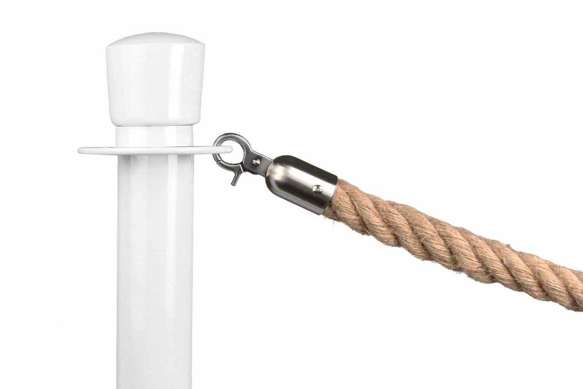   | Afzetkoord Gedraaid | Geborsteld Chroom - Scheepstouw